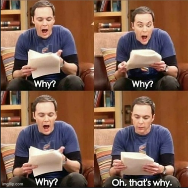 sheldon, why