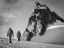 Climbers heading for the top of the mountain